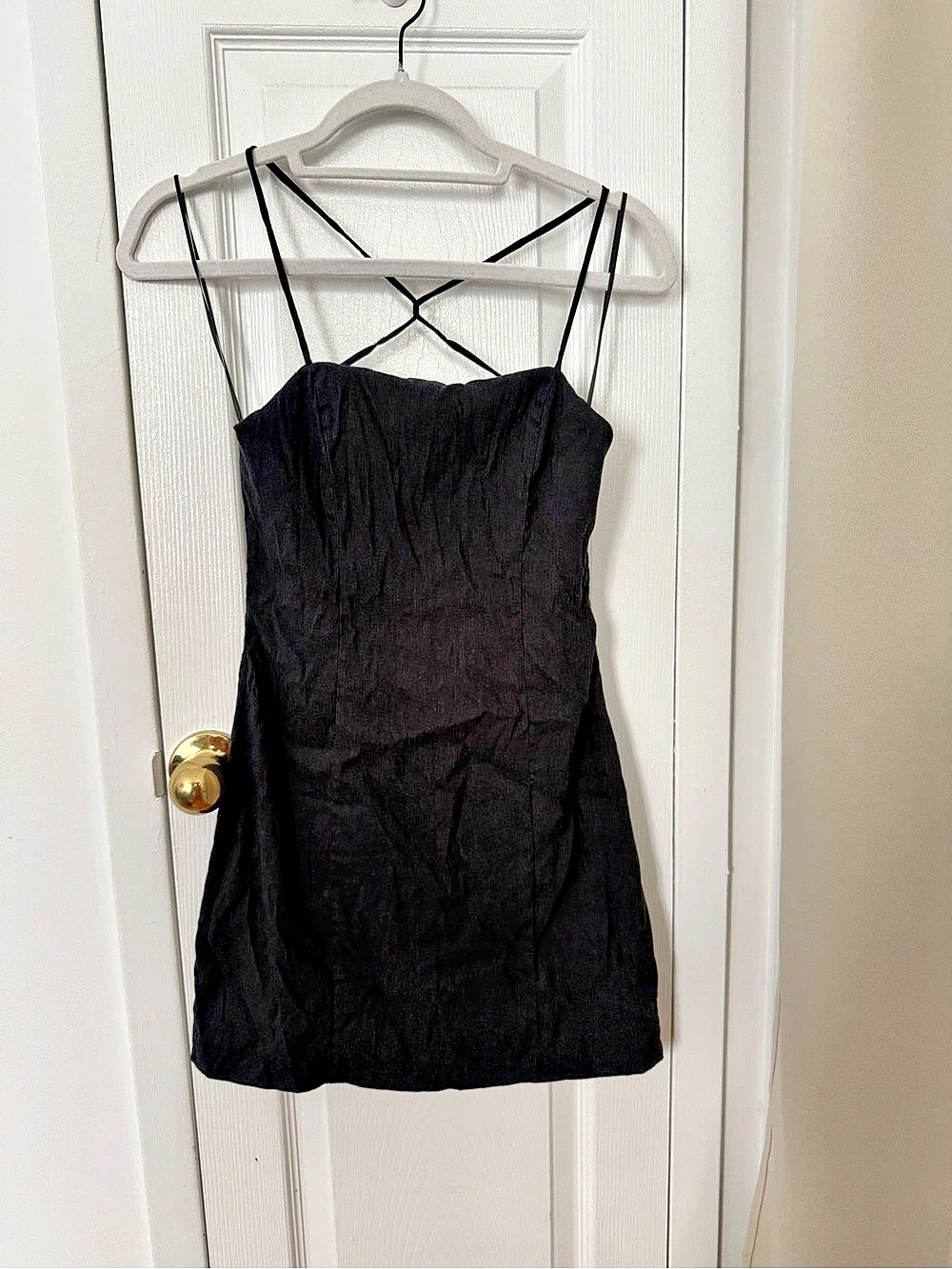 Zara Black Mini Dress Size Medium Like New